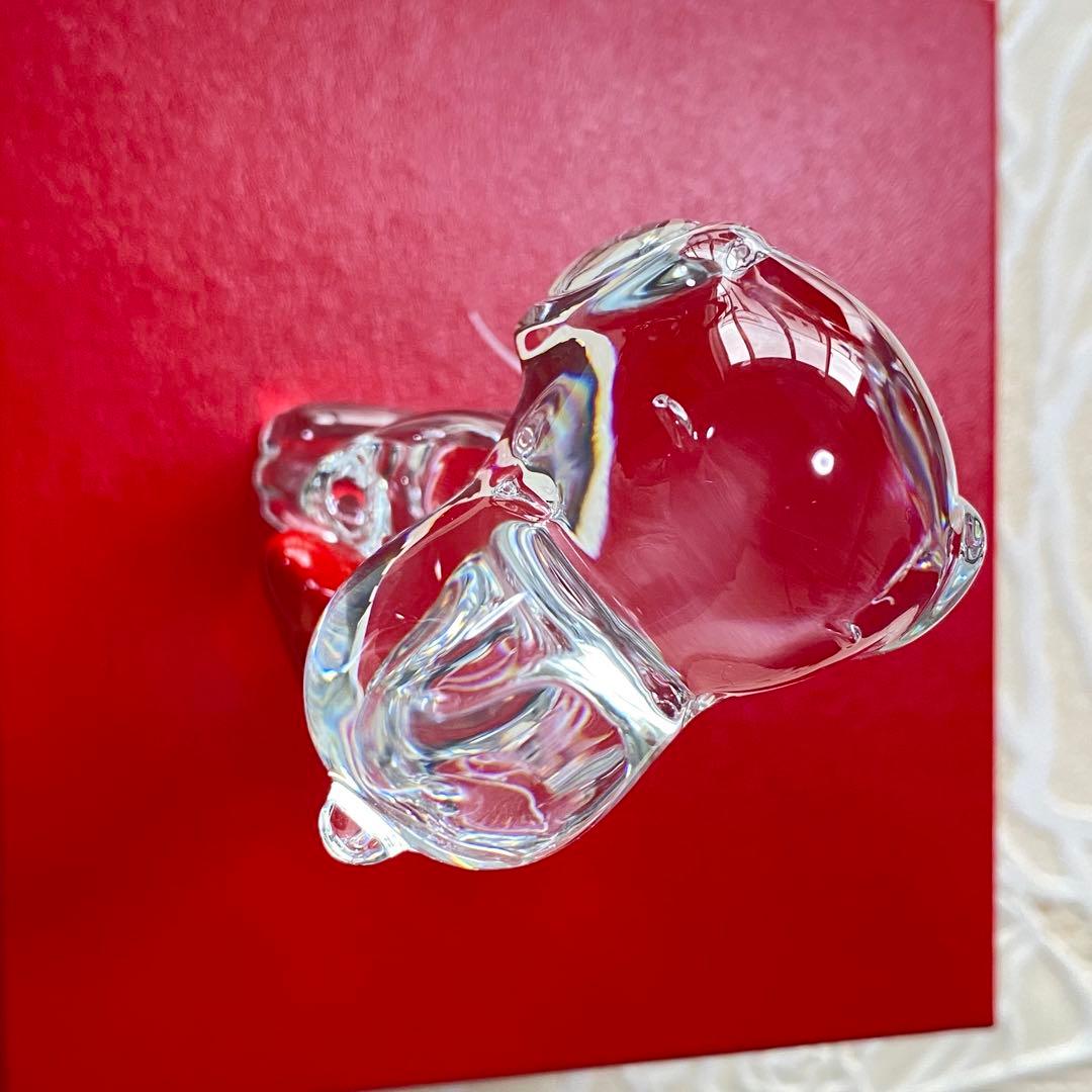 バカラ　Baccarat ハートスヌーピー　クリスタル