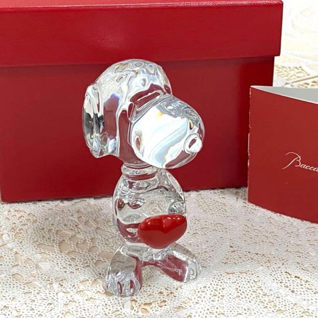 バカラ　Baccarat ハートスヌーピー　クリスタル