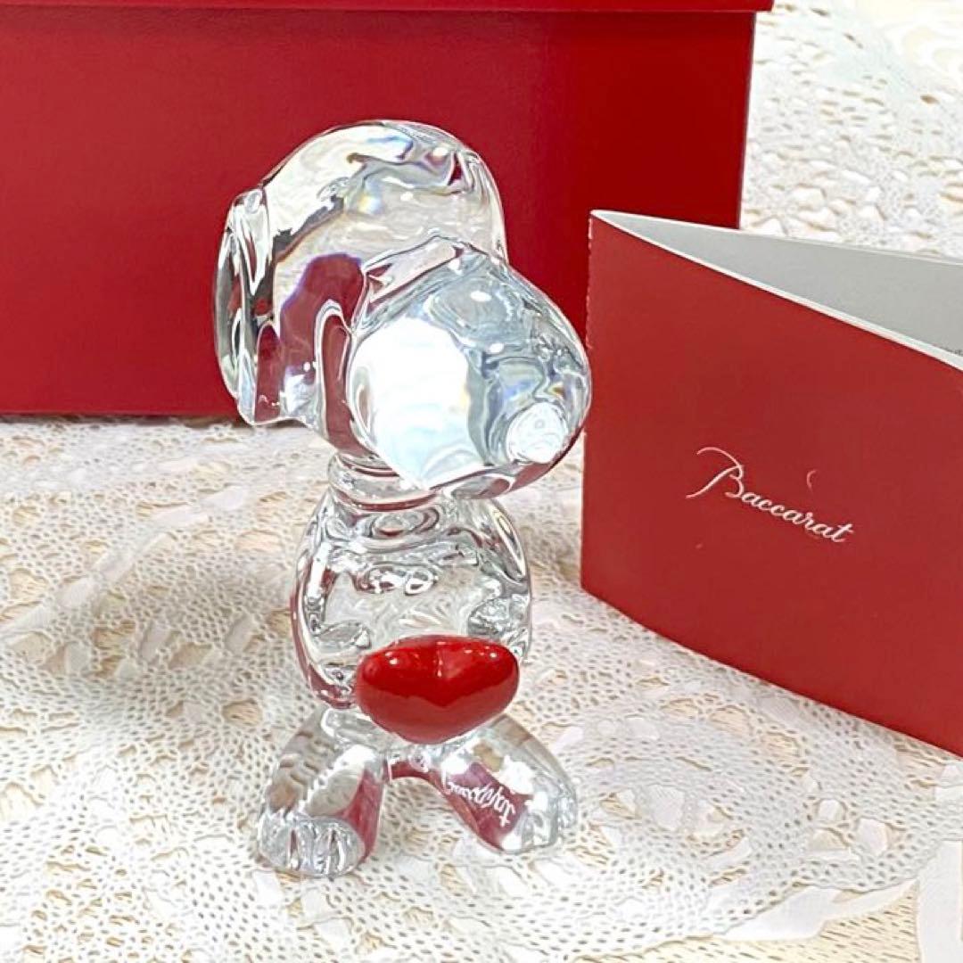 バカラ　Baccarat ハートスヌーピー　クリスタル