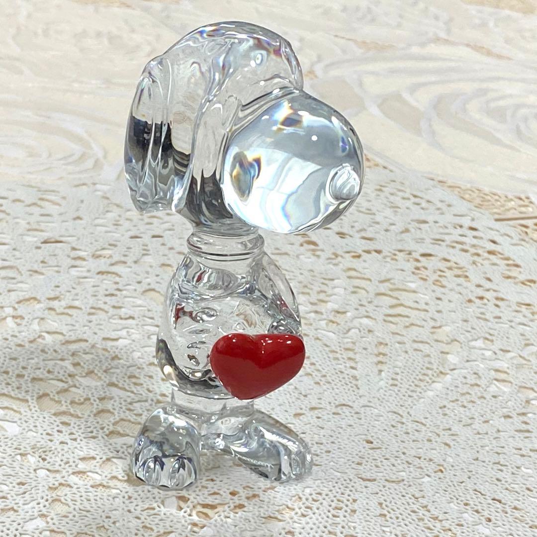バカラ　Baccarat ハートスヌーピー　クリスタル