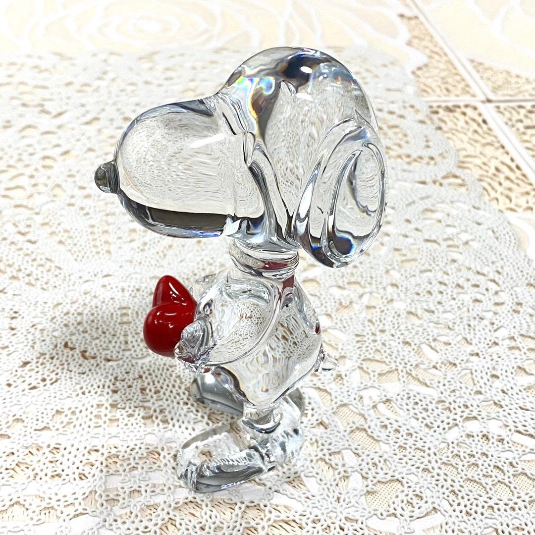 バカラ　Baccarat ハートスヌーピー　クリスタル