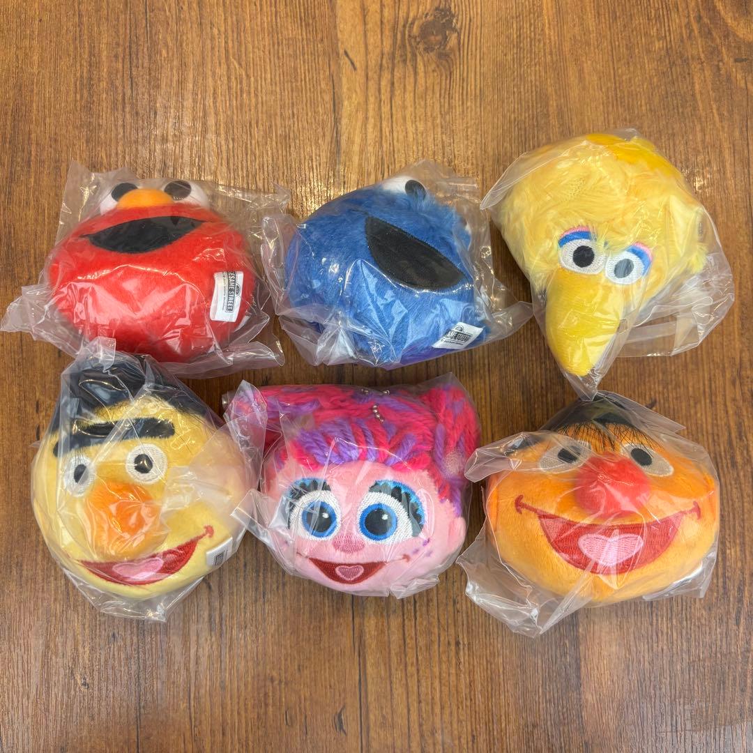 新品【セサミストリート】フェイスマスコット コンプリートセット