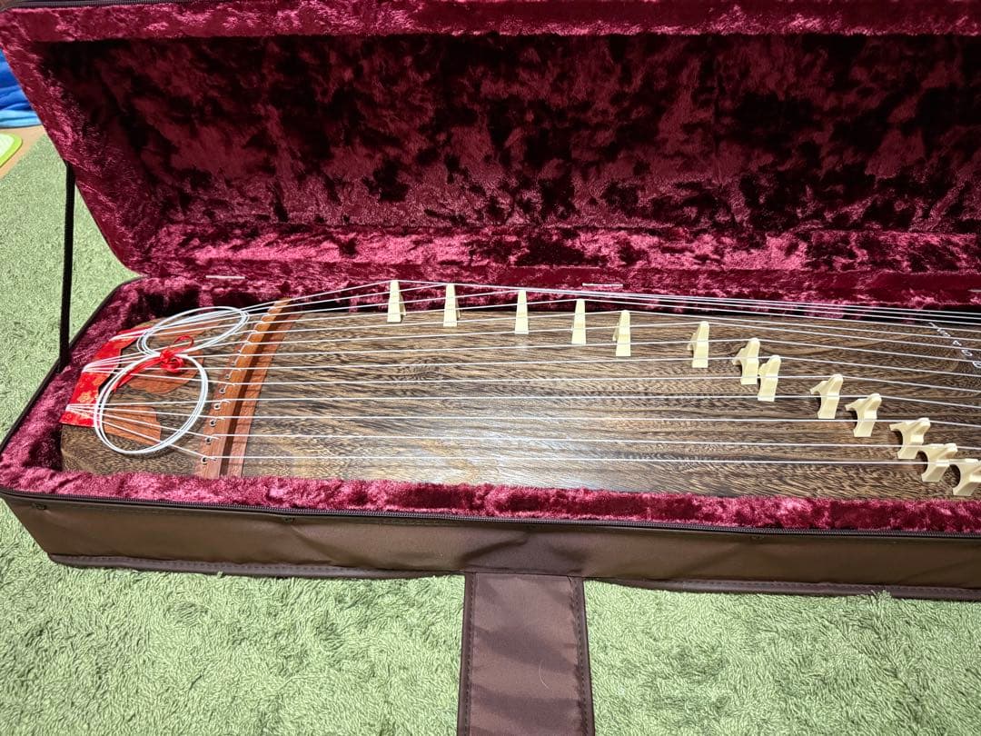 ゼンオン 文化琴 13弦 和楽器】ソフトケース・柱付き ZENON 88cm