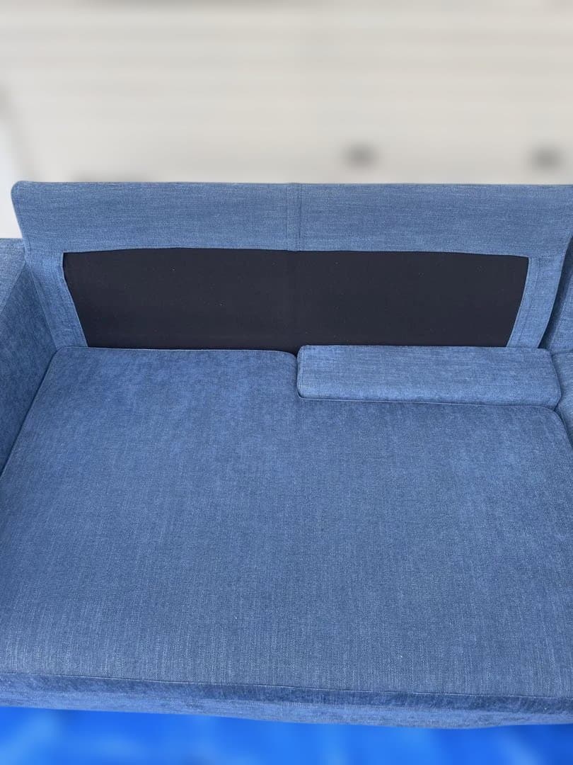 RELAXFORM リラックスフォーム 3人掛けカウチソファ 青L字