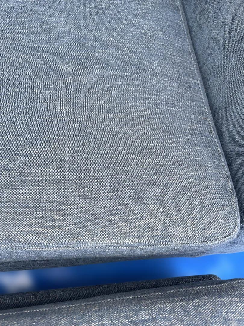 RELAXFORM リラックスフォーム 3人掛けカウチソファ 青L字