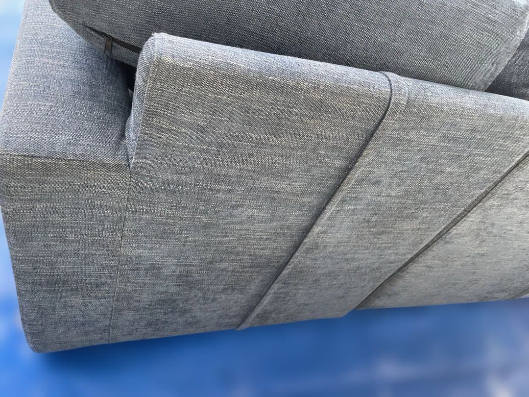 RELAXFORM リラックスフォーム 3人掛けカウチソファ 青L字