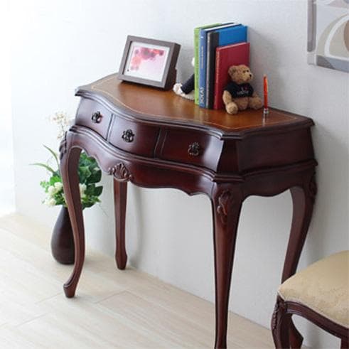 コンソールテーブル 引出収納付き ブラウン