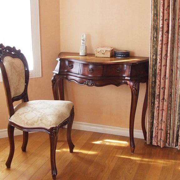 コンソールテーブル 引出収納付き ブラウン