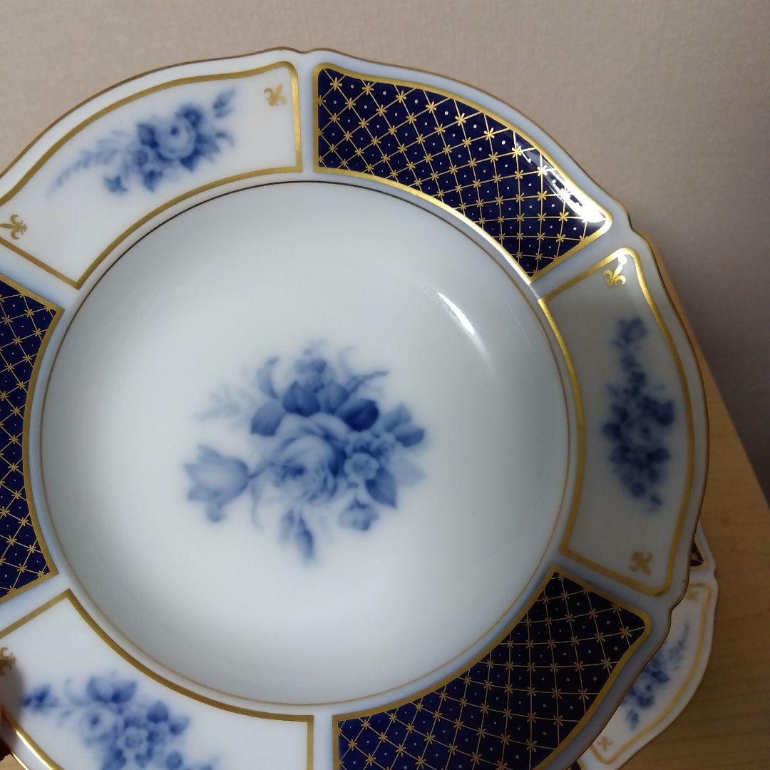 未使用 大倉陶園 ブルーインペリアル 21.4cm 深皿　2枚