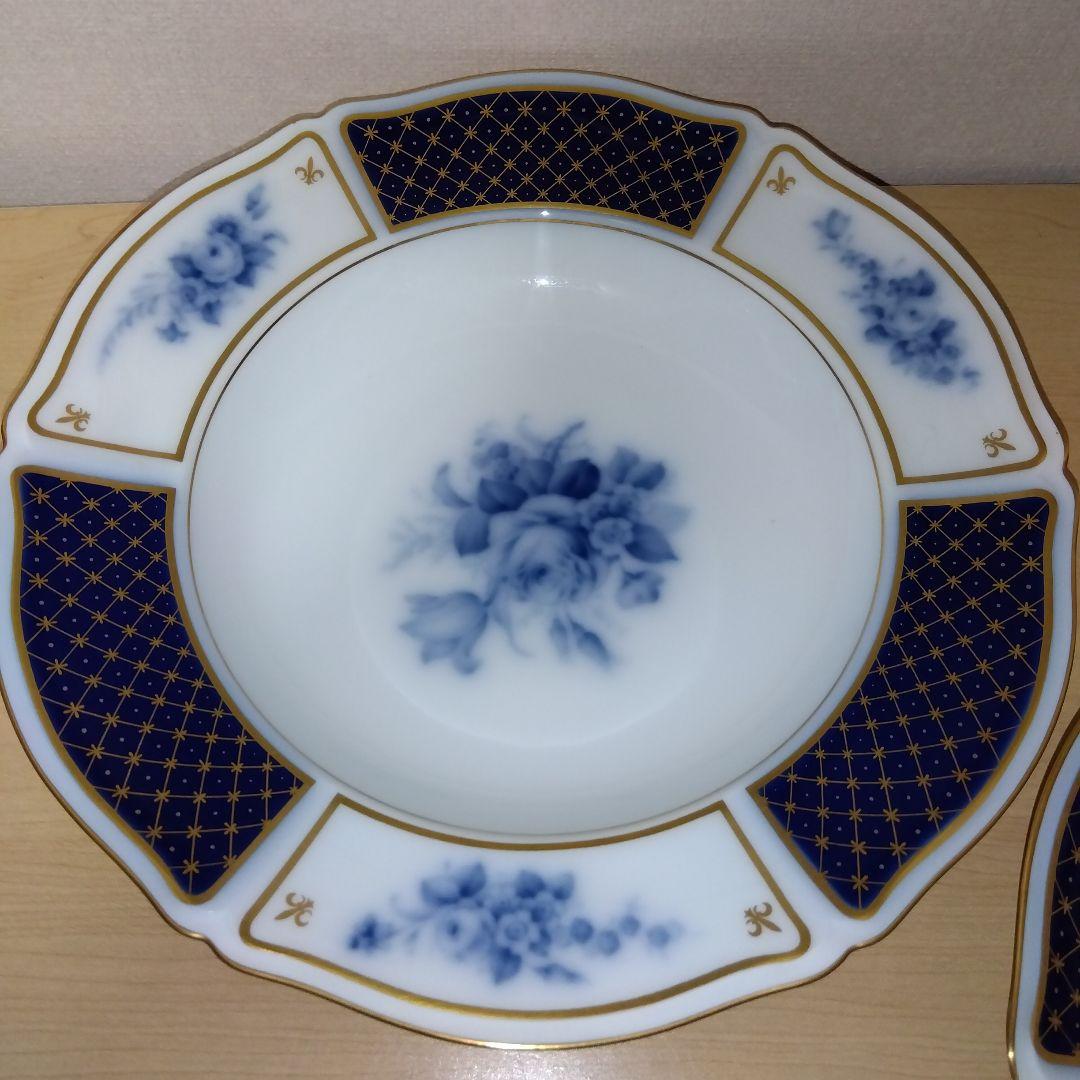 未使用 大倉陶園 ブルーインペリアル 21.4cm 深皿　2枚