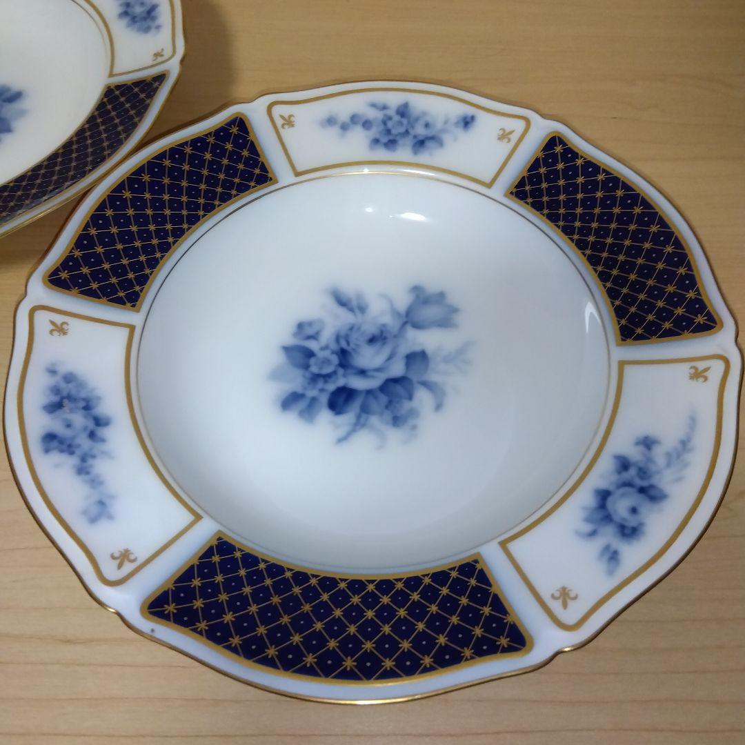 未使用 大倉陶園 ブルーインペリアル 21.4cm 深皿　2枚