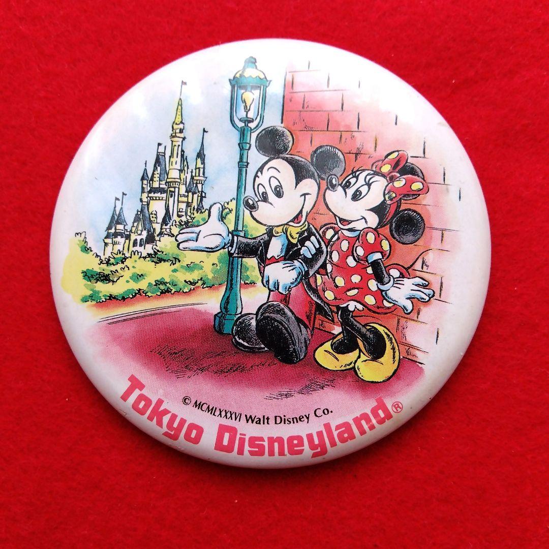 東京ディズニーランド ミッキー、ミニー 手鏡 ハンドミラー 直径7.5