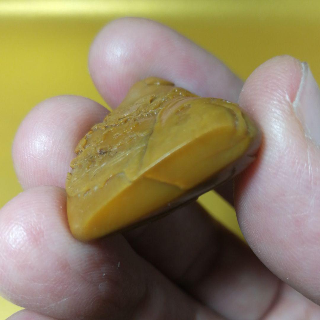 田黄薄意花鳥山水彫刻(整理番号:P42)