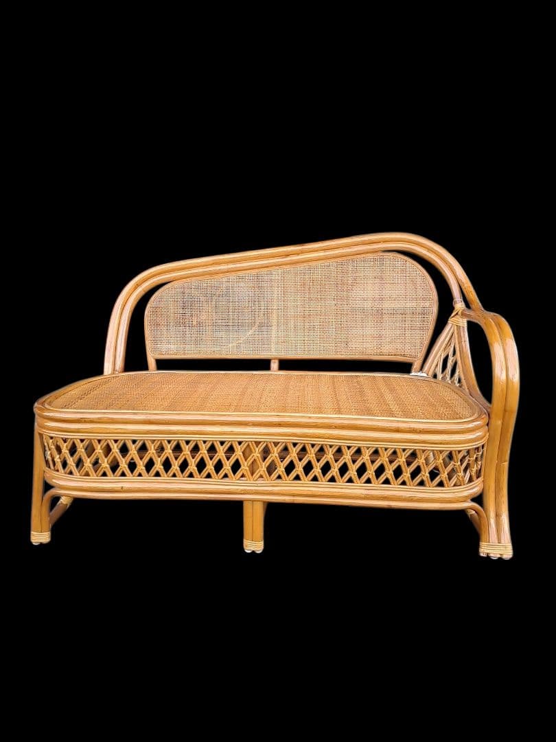 【直接引き取り限定】ラタン ソファー 藤家具 ビンテージ レトロ
