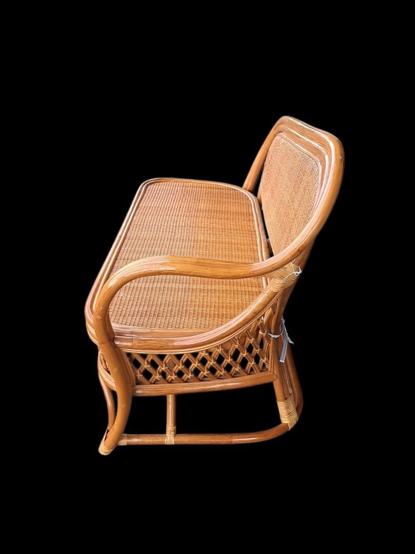 【直接引き取り限定】ラタン ソファー 藤家具 ビンテージ レトロ