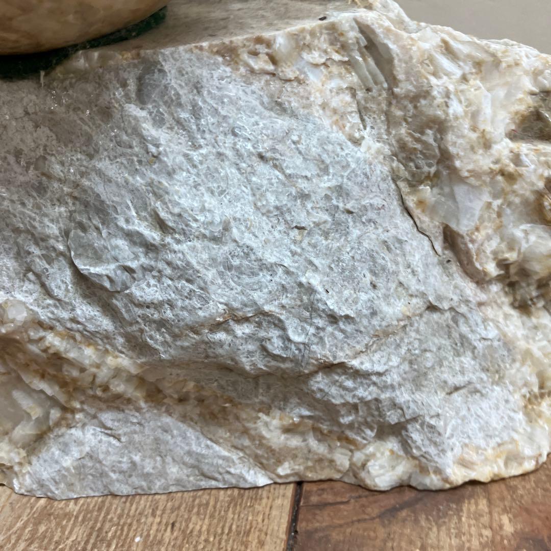 E-4 天然石 鑑賞石 球体 台座付き 置物 飾り 大理石 オブジェ 装飾品