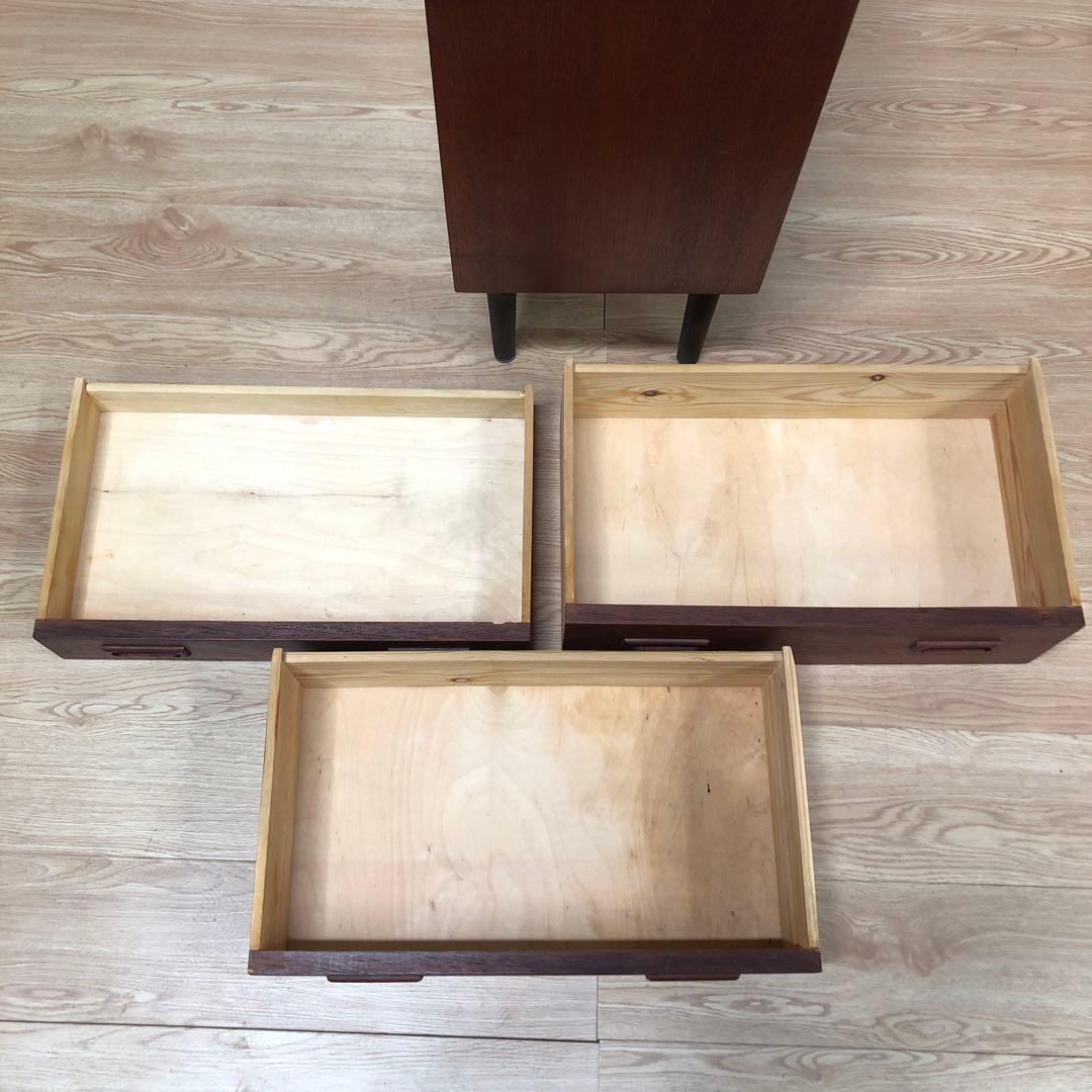 F143  3段スモールチェスト　北欧ヴィンテージ