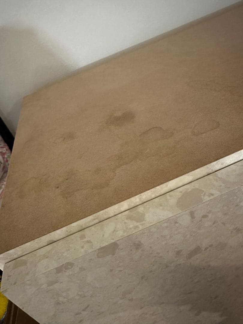 ロウヤ LOWYA テラゾー柄 食器棚 幅120cm ホワイト系