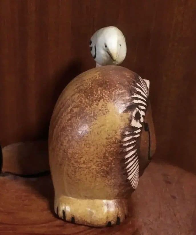 【ぽて様】リサラーソン ライオンウイズバード　 美品