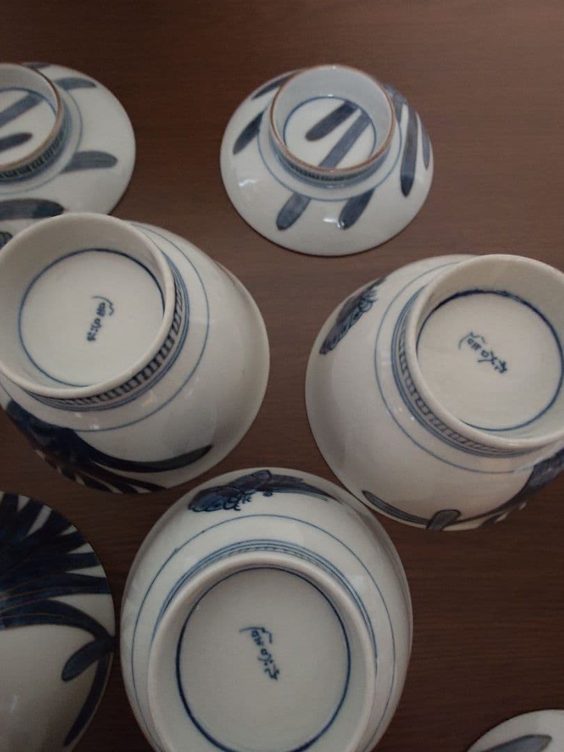 九谷造り蓋つき煮物椀 9個セット