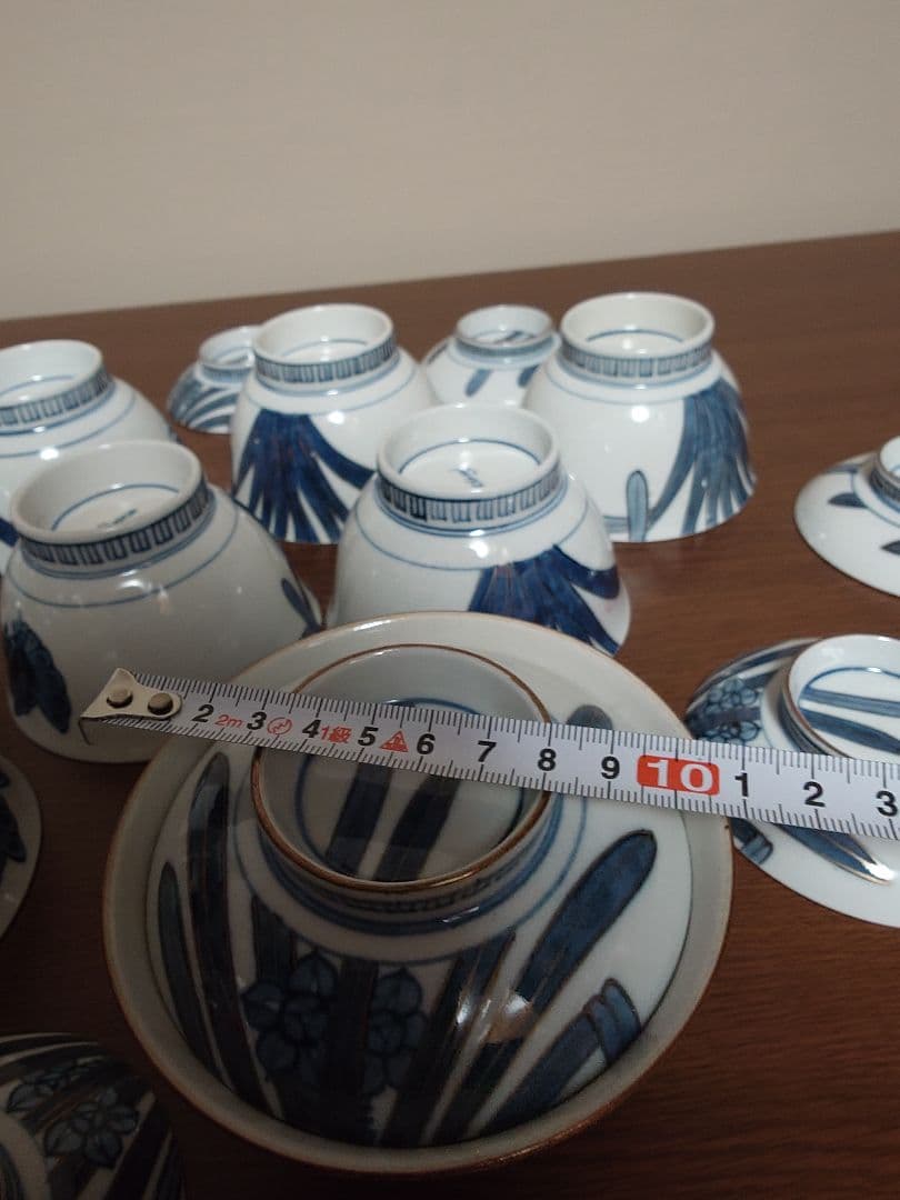 九谷造り蓋つき煮物椀 9個セット