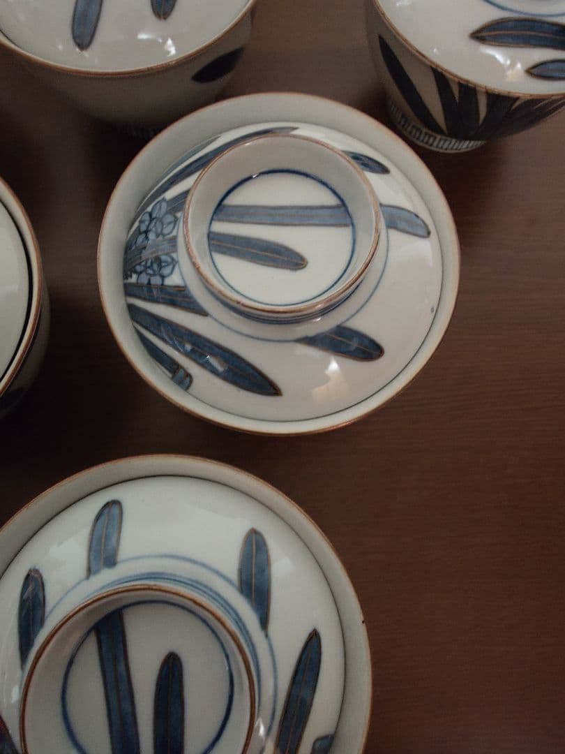 九谷造り蓋つき煮物椀 9個セット