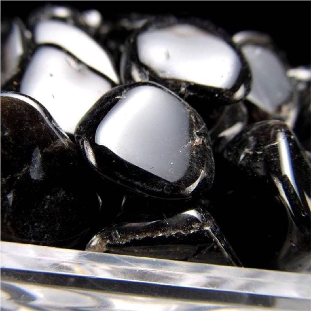 ★特選一石★希少チベット産♢破邪の石【大粒♠︎天然黒水晶モリオンさざれ】❤️