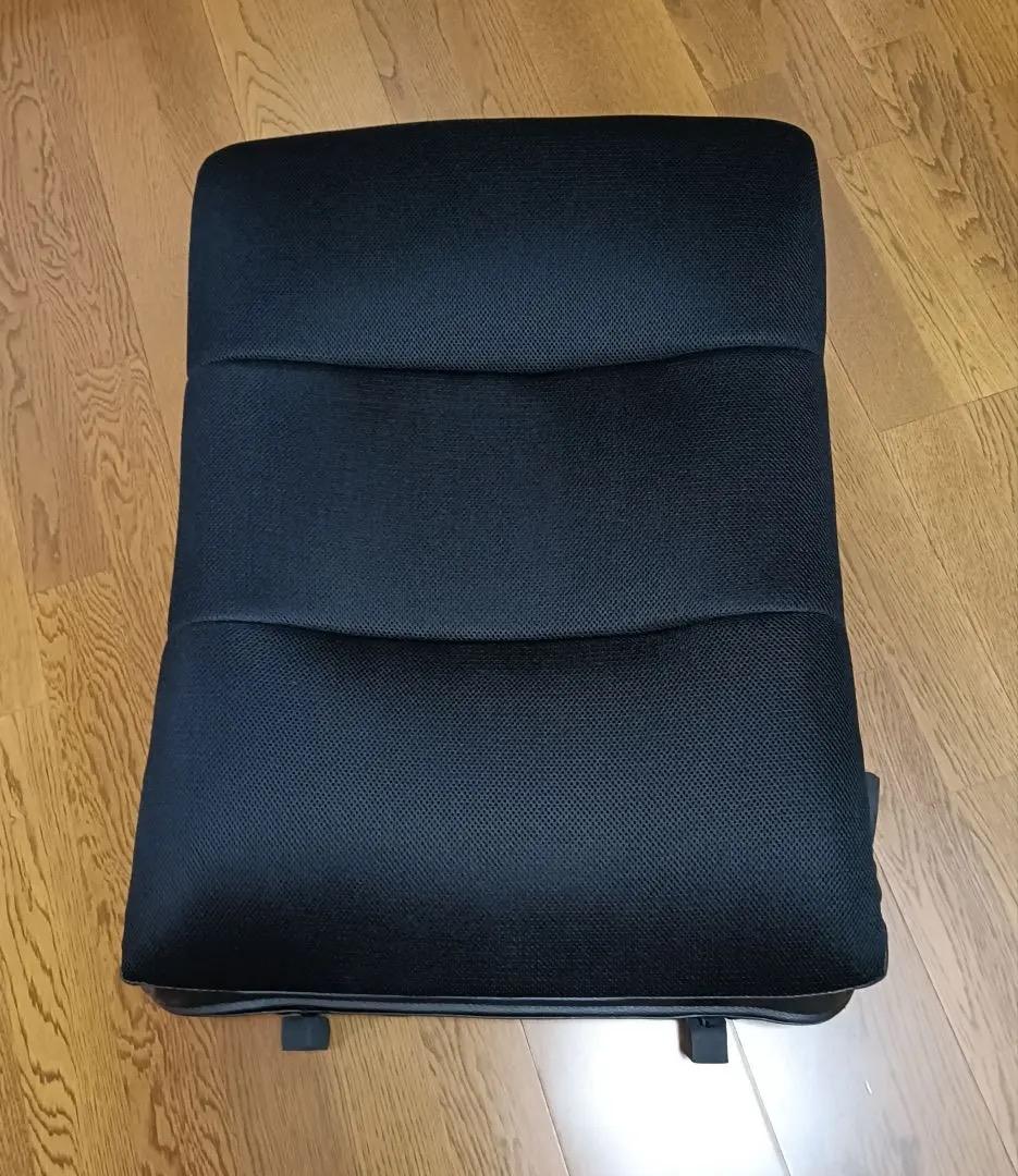 NITORI パーソナルチェア (オットマン付) ブラック　Dメッシュ　No1