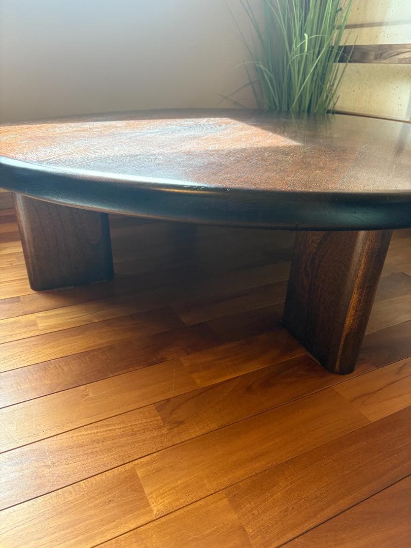 カリモク［試作品］ 大円卓(120cm)／ローテーブル