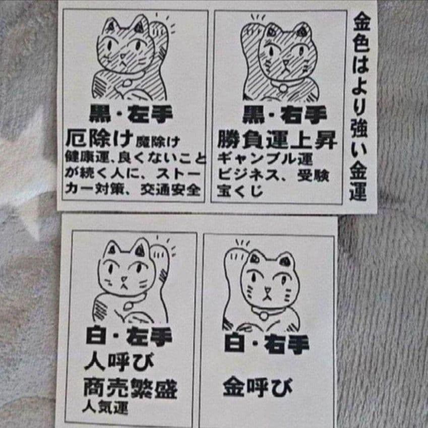 2/24迄限定値引✨厄除け招き猫》黒猫左手上げ7号手長 ビンテージ現品