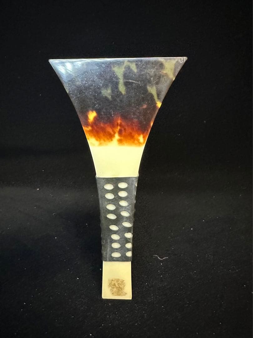 三味線　撥　バチ　天然素材　和楽器　民謡　アンティーク　細密細工 重さ:137g