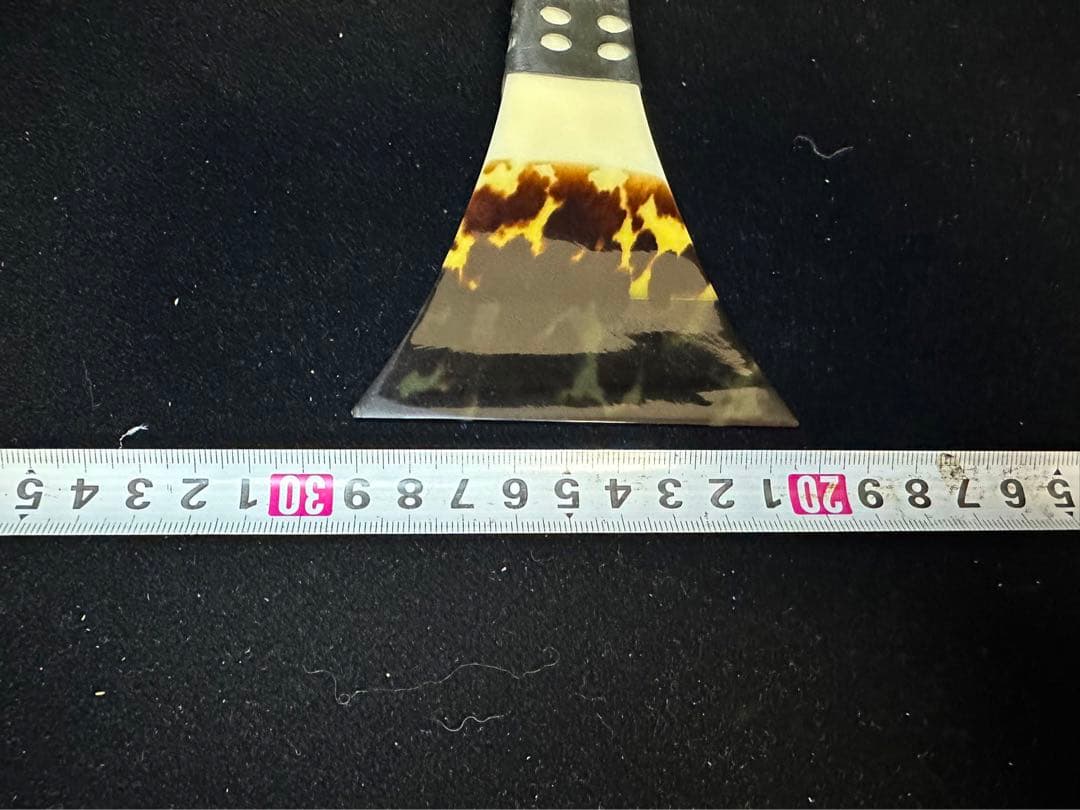 三味線　撥　バチ　天然素材　和楽器　民謡　アンティーク　細密細工 重さ:137g