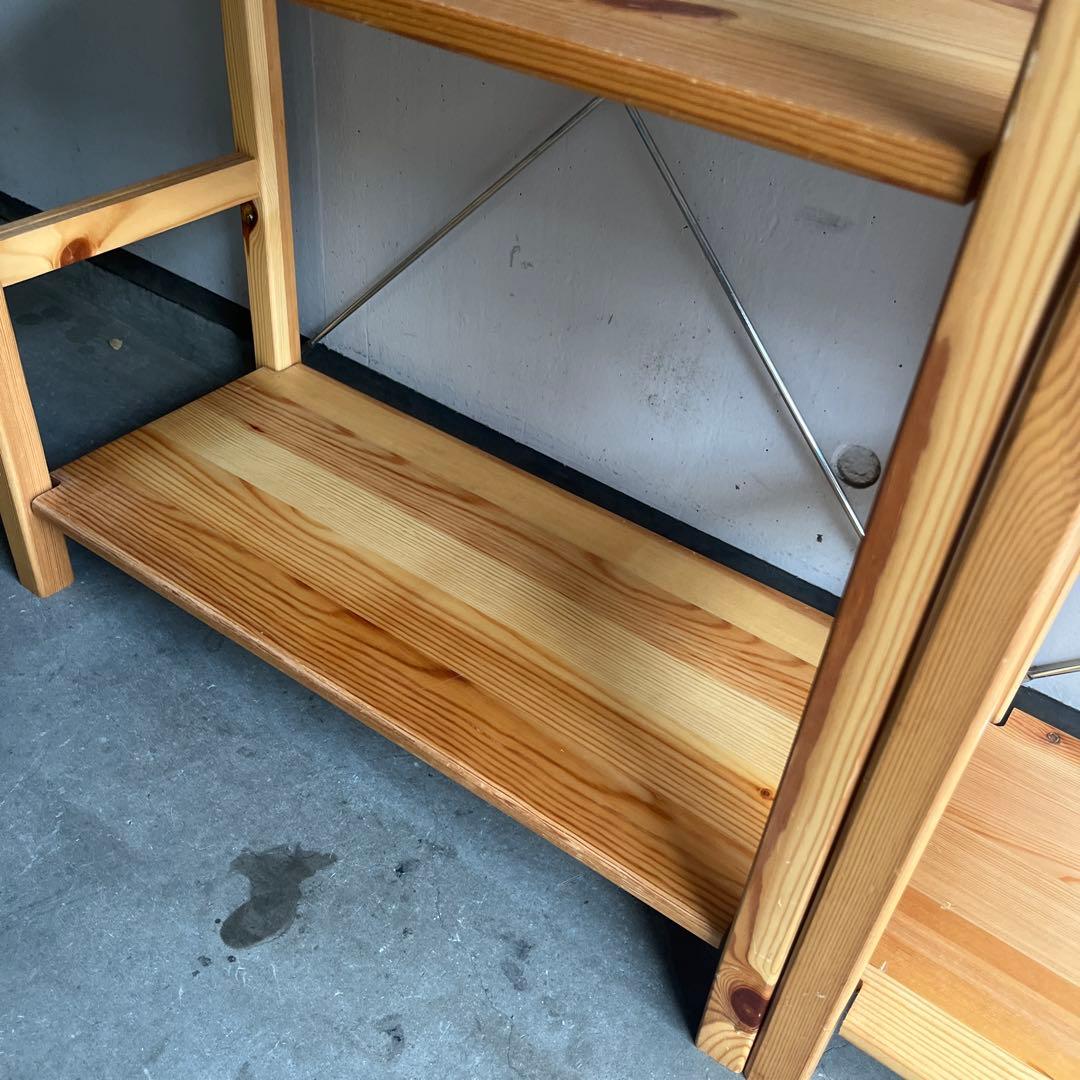 無印★パイン材ユニットシェルフ・奥行２５ｃｍタイプ・５８ｃｍ幅・小 ２個セット