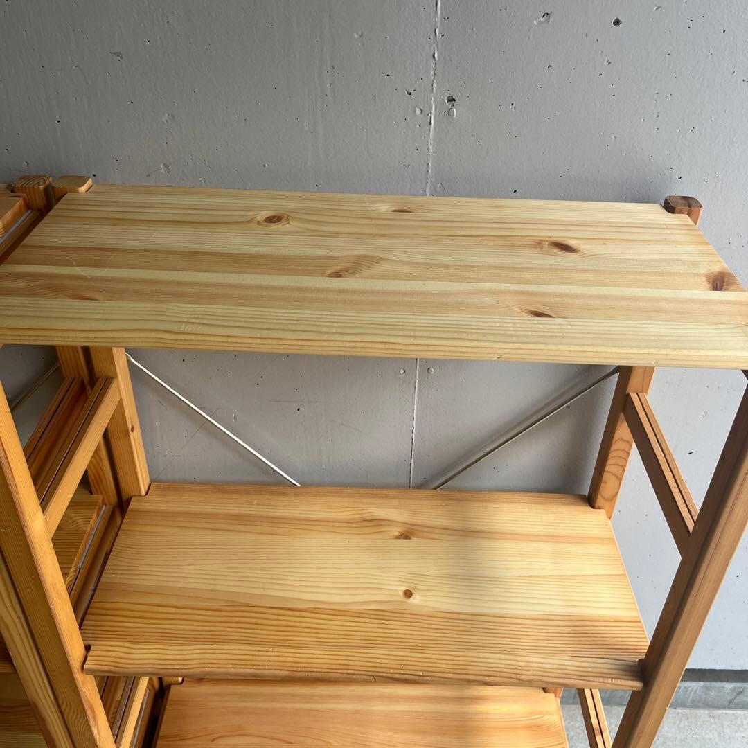 無印★パイン材ユニットシェルフ・奥行２５ｃｍタイプ・５８ｃｍ幅・小 ２個セット