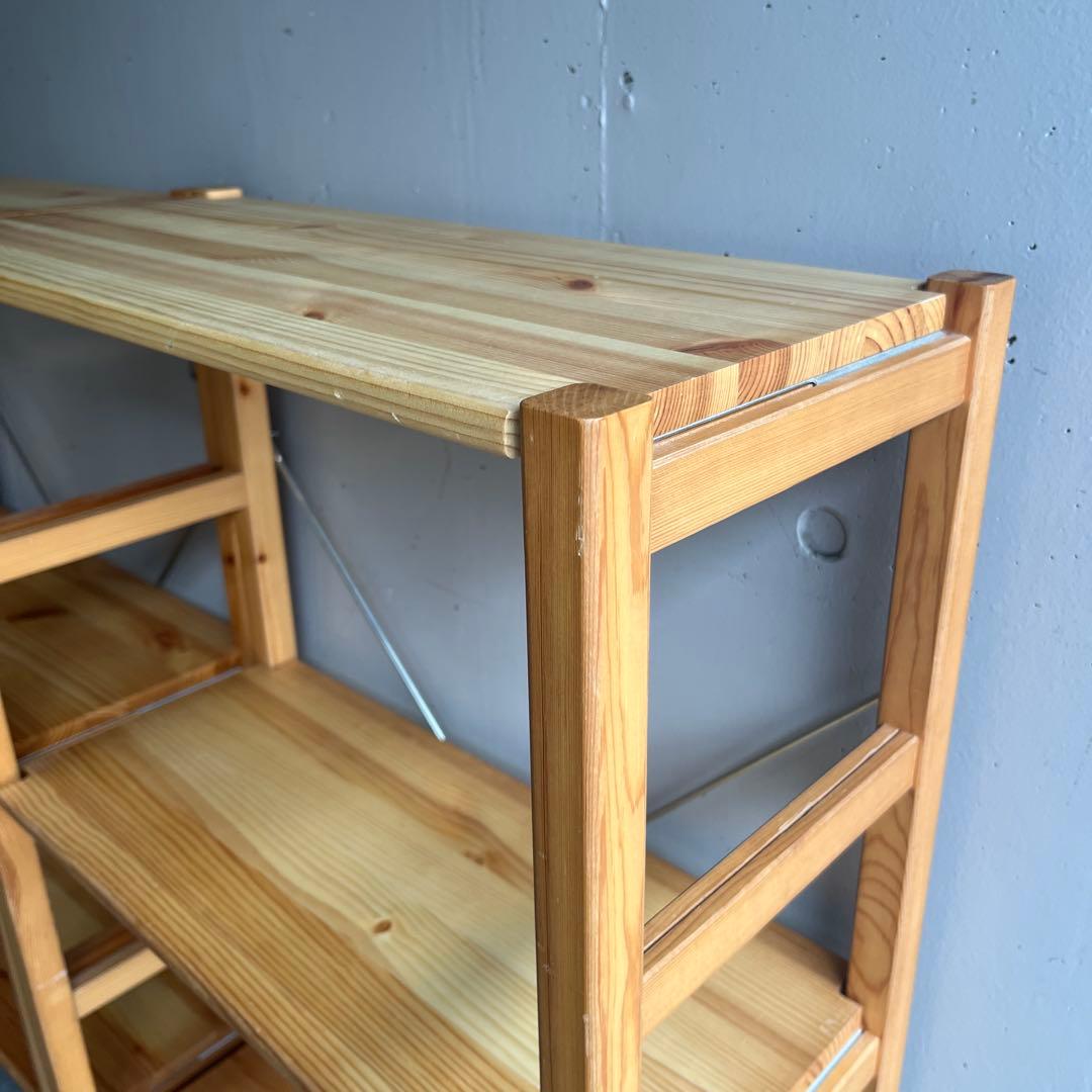 無印★パイン材ユニットシェルフ・奥行２５ｃｍタイプ・５８ｃｍ幅・小 ２個セット