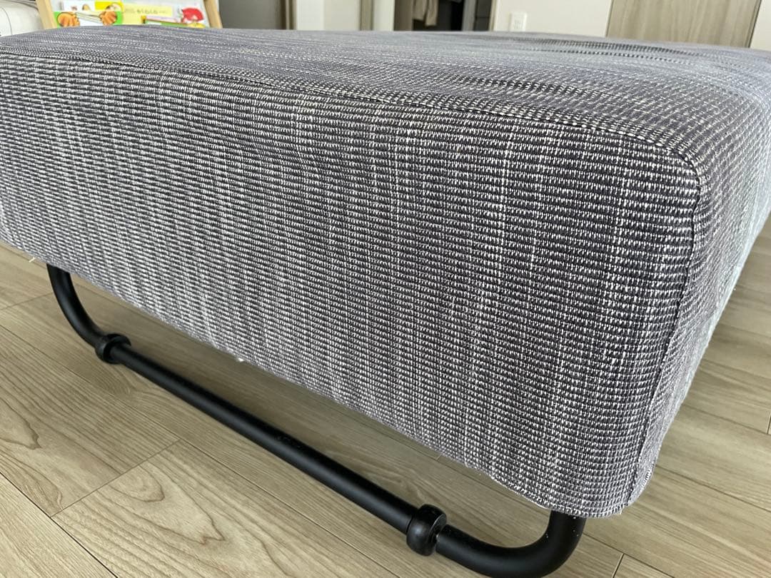 ACTUSアクタス OWN-S グレーファブリックフラットソファ キャスター付き