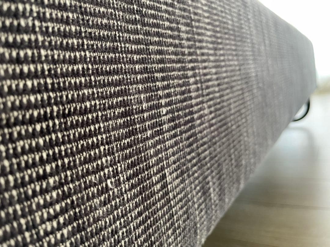 ACTUSアクタス OWN-S グレーファブリックフラットソファ キャスター付き