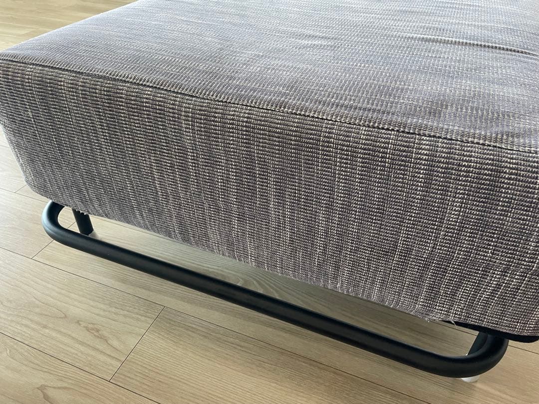 ACTUSアクタス OWN-S グレーファブリックフラットソファ キャスター付き