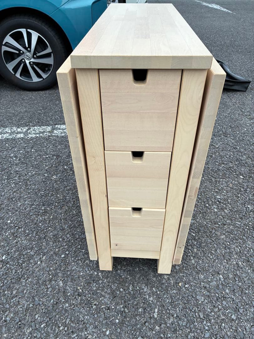 イケア(IKEA) ノールデン(NORDEN) ゲートレッグテーブル バーチ
