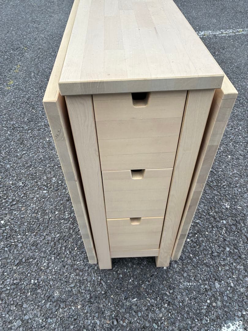 イケア(IKEA) ノールデン(NORDEN) ゲートレッグテーブル バーチ