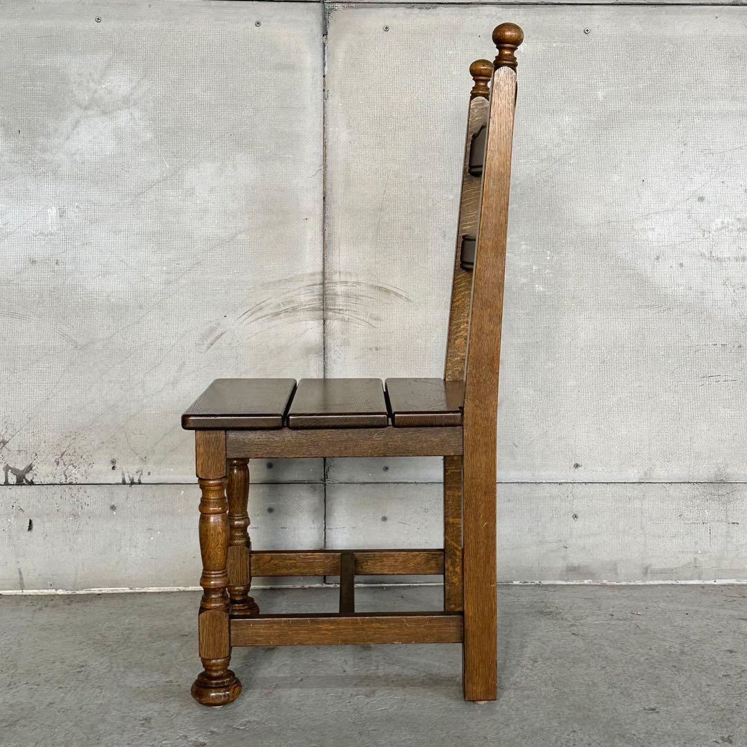 ✦昭和レトロ✦ オーク材 椅子｜ヴィンテージ ダイニングチェア｜無垢木製①