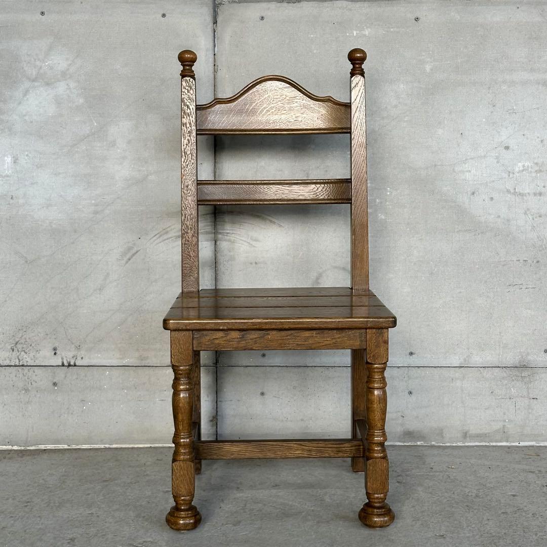 ✦昭和レトロ✦ オーク材 椅子｜ヴィンテージ ダイニングチェア｜無垢木製①