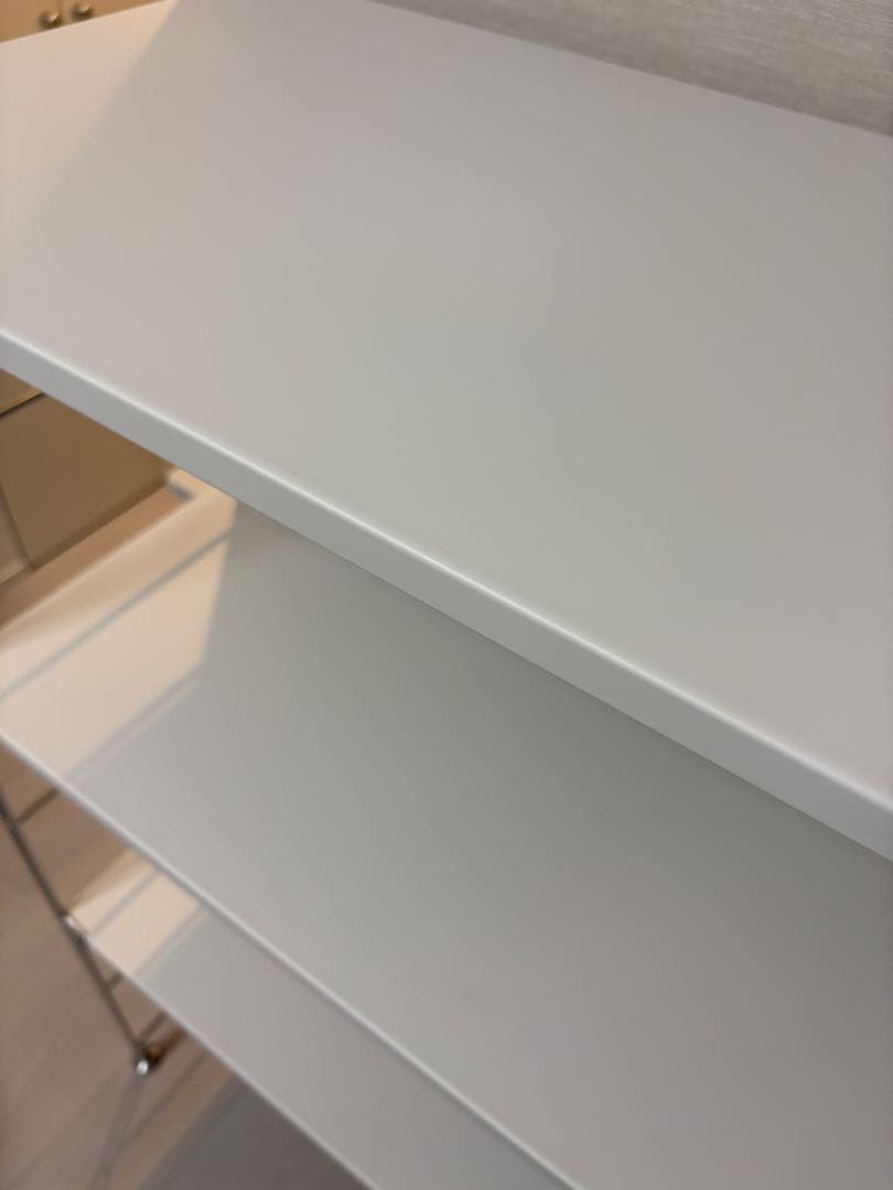 無印良品 ステンレスユニットシェルフ ホワイトグレー幅84cm 定価35700円