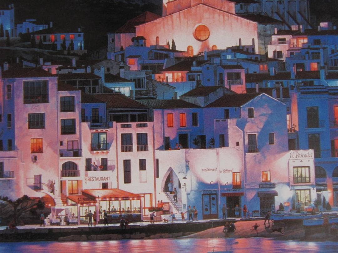 笹倉鉄平、【カダケス】、希少な額装用画集より、状態良好、新品額装付