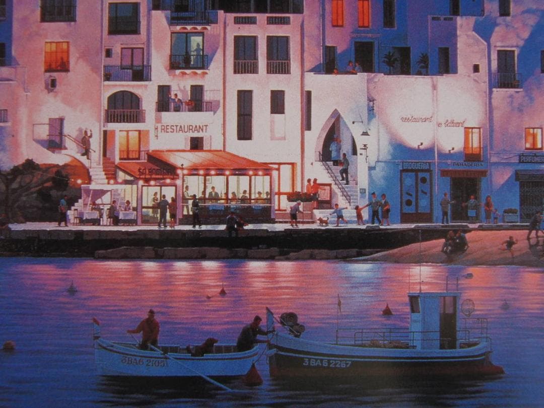 笹倉鉄平、【カダケス】、希少な額装用画集より、状態良好、新品額装付