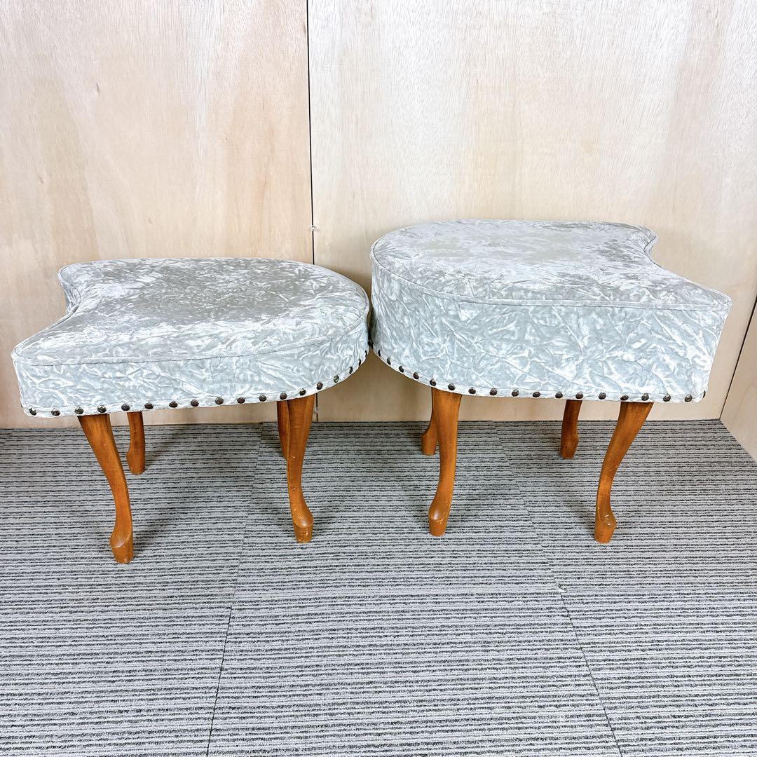 アンティーク 猫脚 スツール ヴィンテージ レトロ チェア 椅子 おしゃれ 3脚