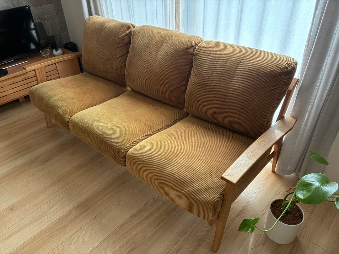 【DOORS LIVING PRODUCT】定価14万円BOTHY 3Pソファ