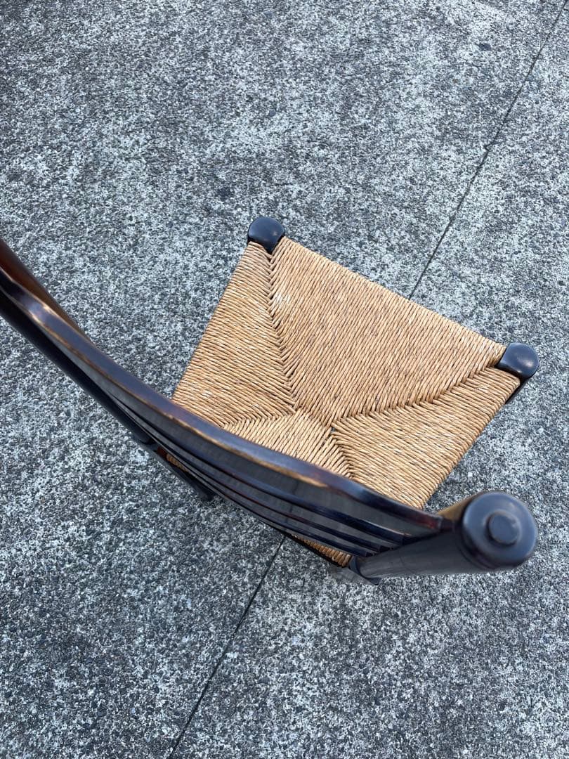 松本民芸家具 #23型ラダーバックチェア① ラッシ