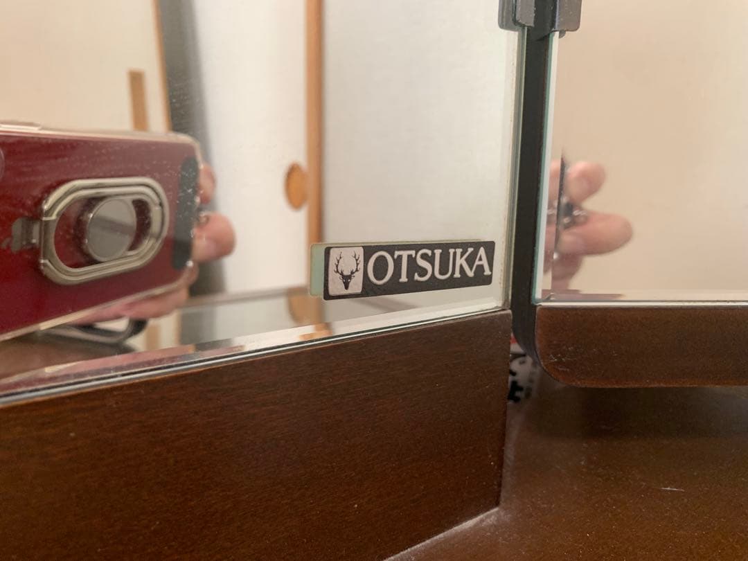 【出品その1/2】三面鏡ドレッサー（椅子は別出品です）