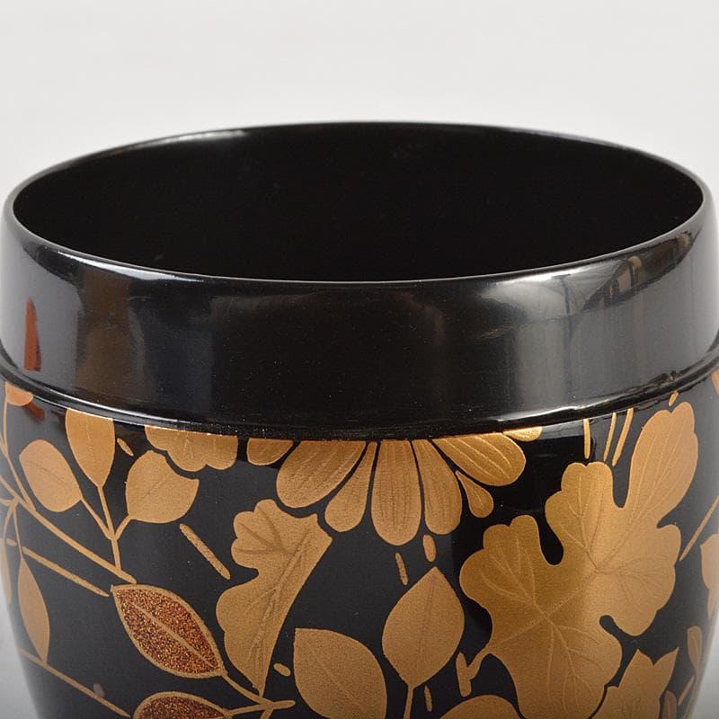 茶道具 紀州漆器 林克彦作 金蒔絵 秋草大棗 共箱 V R5900 - メルカリ